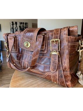 Rare Coach Alligator Vintage Hamptons Carryall 11090 orig. $13,000!